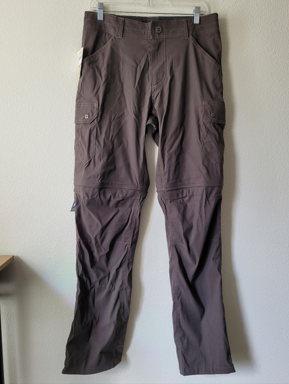 Kuhl Renegade Convertible 33x34 Brown NWT Shorts Cargo Pants